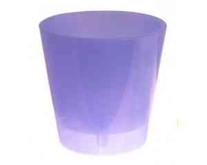 Вазон Деко зі вставкою 13*12,5см фіолетовий прозорий Алеана Житомир