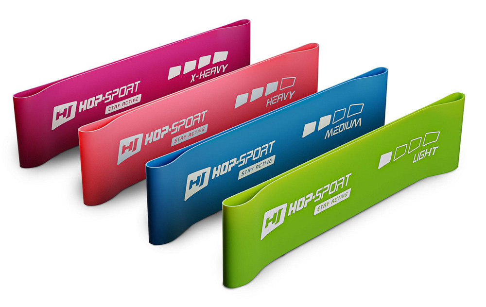 Набір резинок для фітнесу Hop-Sport 600x75мм HS-L675RL Київ - фото 7