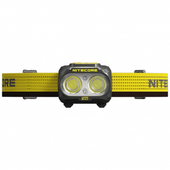Налобний ліхтар для бігу з універсальним живленням Nitecore UT27 Pro (3xAAA USB-C) Чорний Вінниця