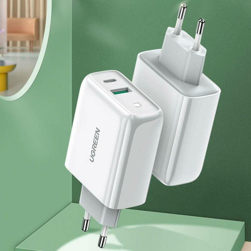 Зарядний пристрій UGREEN CD170 38W USB-C Wall Charger EU (White) (UGR-60468) Киев - изображение 3