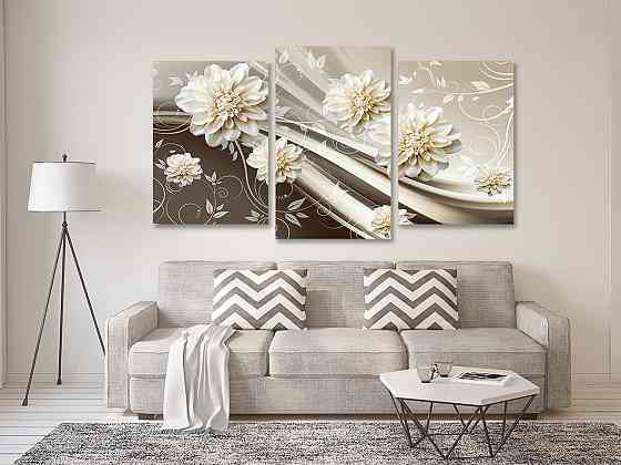 Модульная картина в гостиную / спальню  Квіти Art-671_3 Киев