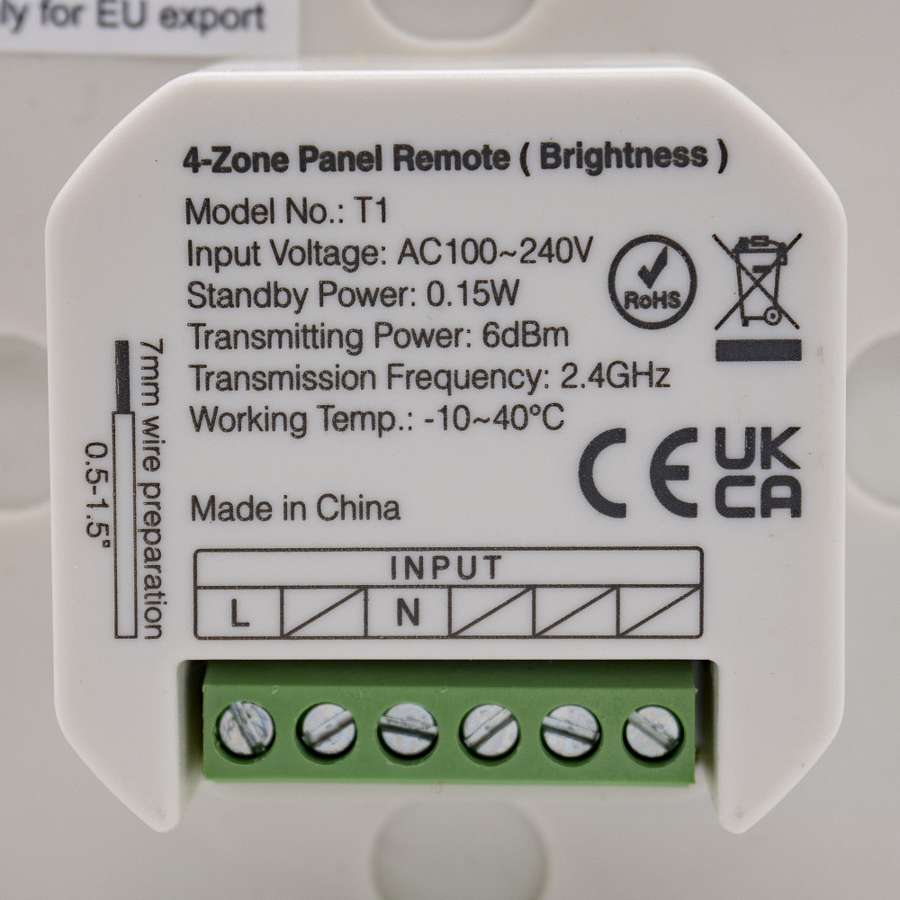 Milight Smart touch панель TL-1 (White 2,4 GHz) Коломия - фото 2