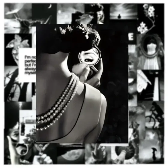 Набор черно-белых мотивационных стикеров 50 шт — вдохновение, арт-декор, фотоэстетика Киев