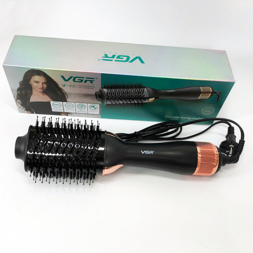 Професійний фен оригінал, Фен-щітка для об'єму волосся, Фен-стайлер для кучерявого волосся CY-59 Львів - фото 1