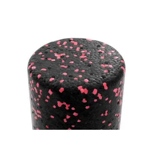 Ролер для кросфіту та йоги 30*10 см Hop-Sport P030 чорний із червоним Київ - фото 3