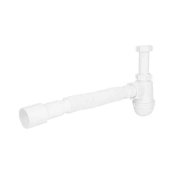 Сифон для раковини Lidz (WHI) 60 08 E003 00 (вихід 50 мм) без випуску Київ