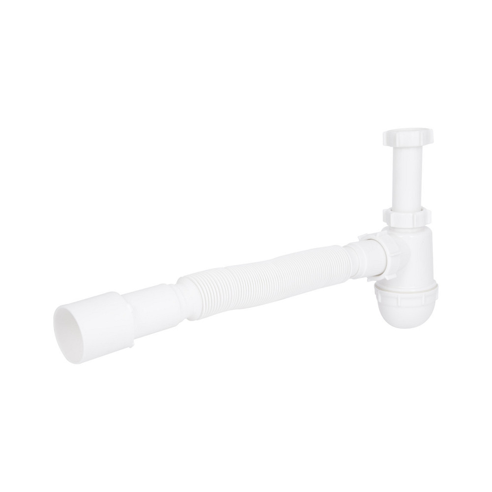 Сифон для раковини Lidz (WHI) 60 08 E003 00 (вихід 50 мм) без випуску Київ - фото 1