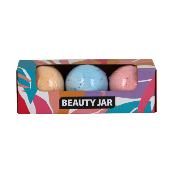 Набір бомбочок для ванн 3 штуки Beauty Jar 390 г Вінниця