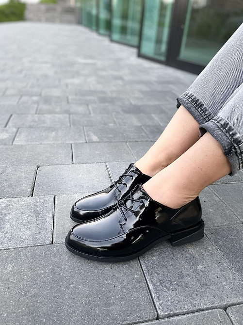 Виконт Туфлі жіночі VIKONT 70-47-42 чорні (весна-осінь, шкіра лакована) (4796) Коломия - фото 5