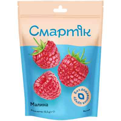 Сухофрукты Смартік Малина сублимированная целая 12.5 г (1600070) Винница