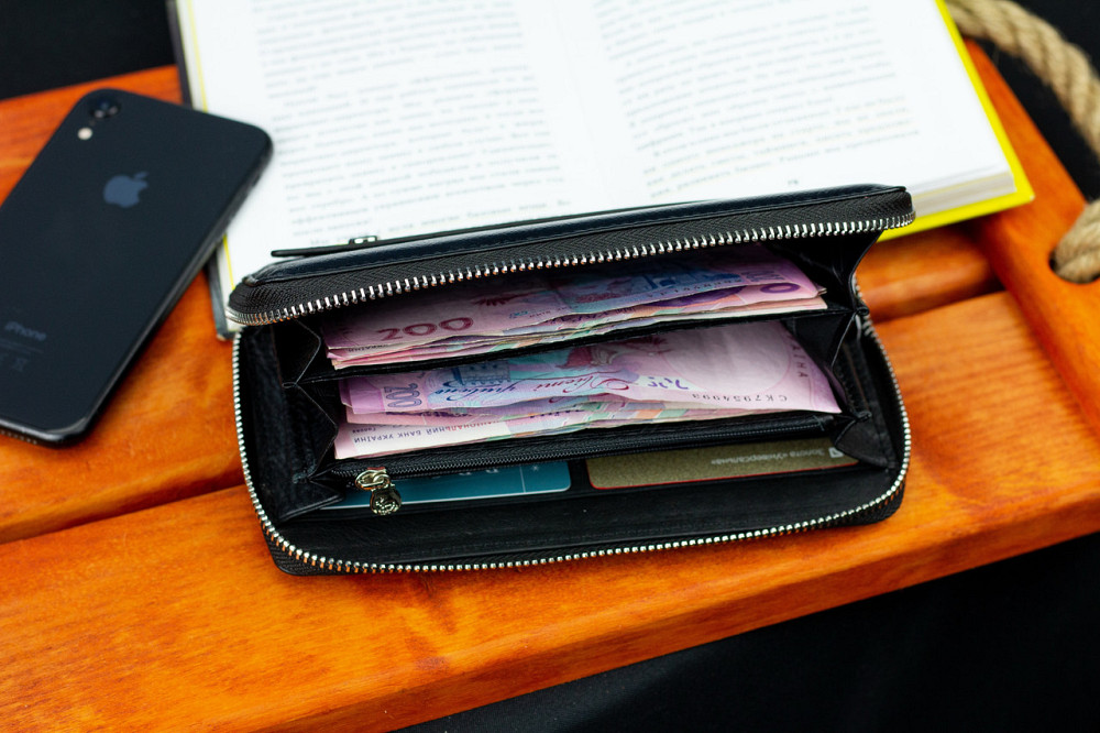 Чорний чоловічий гаманець-клатч на блискавці з натуральної шкіри Marco Coverna MC-802-1 Кам'янське - фото 10