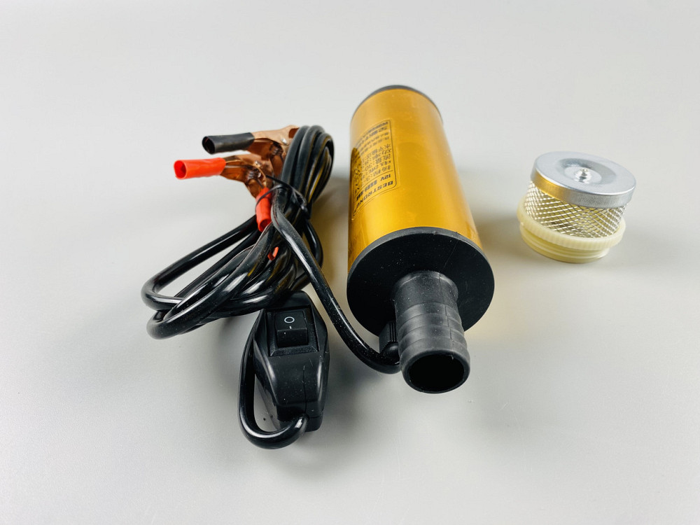 Насос топливоперекачивающий погружной электрический 12В 60Вт 30-50 л/мин + кабель + выключатель + 2 зажима Мукачево - изображение 3