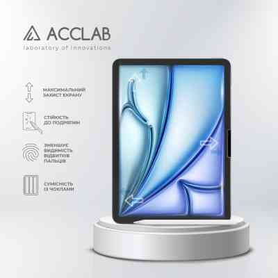 Стекло защитное ACCLAB Full Glue Apple iPad Air 11 (2024) (1283126593703) Винница