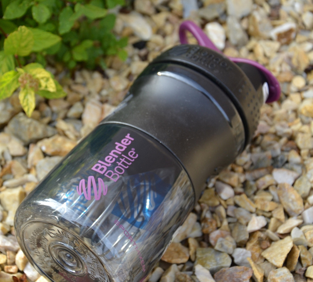 Шейкер спортивний (пляшка) BlenderBottle SportMixer Flip 20oz/590ml Black/Plum Каменское - изображение 7