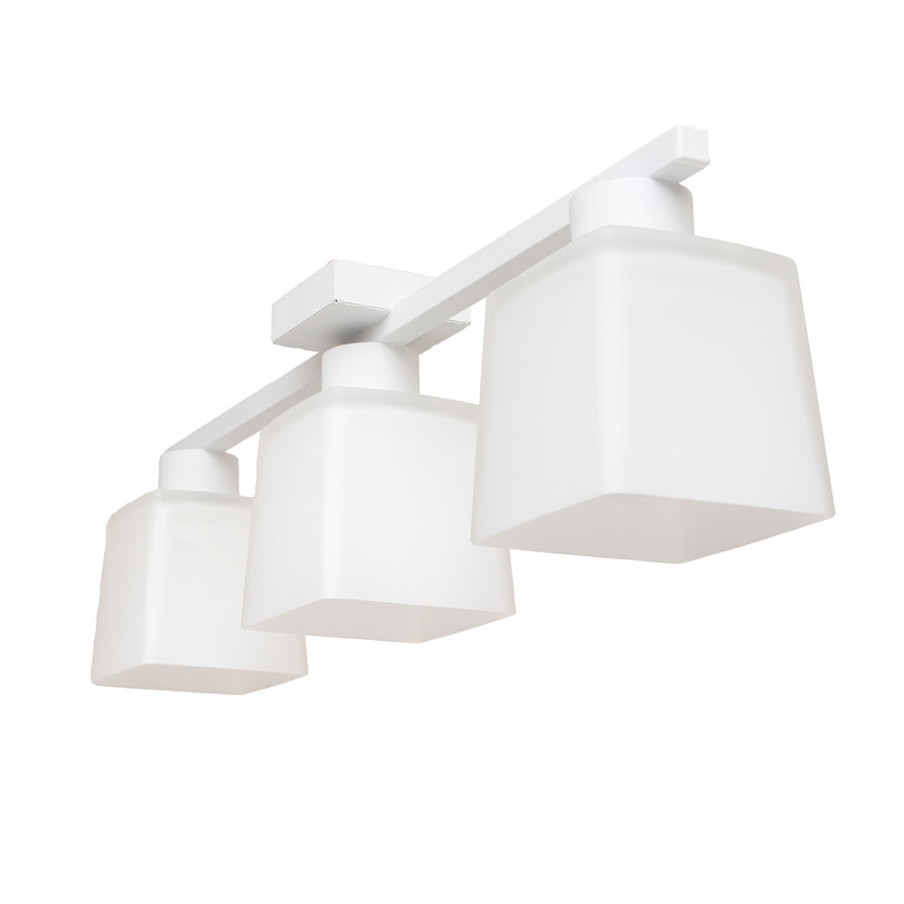 Люстра потолочная на три плафона MSK Electric Sakura под лампы Е27 белая NL 16510-3 WH Одесса - изображение 1