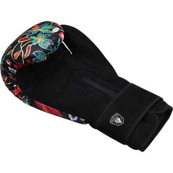 Боксерські рукавиці RDX FL-3 FLORAL BLACK-8 унцій (капа в комплекті) Кам'янське
