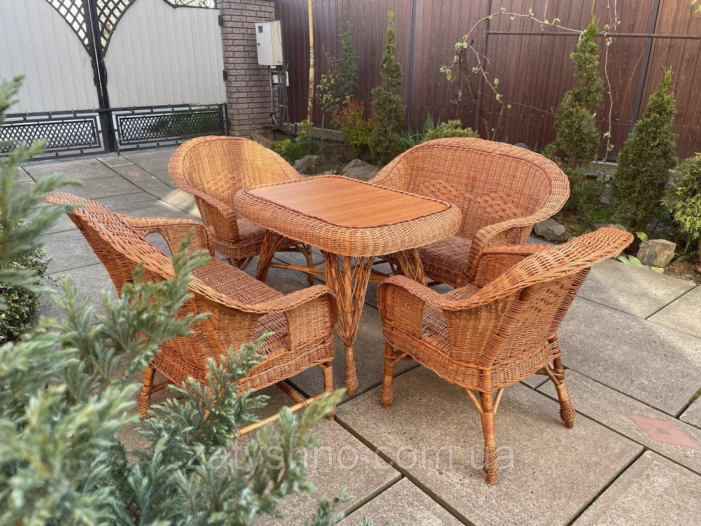 Плетеная мебель из лозы  с 2 диванами Киев - изображение 2