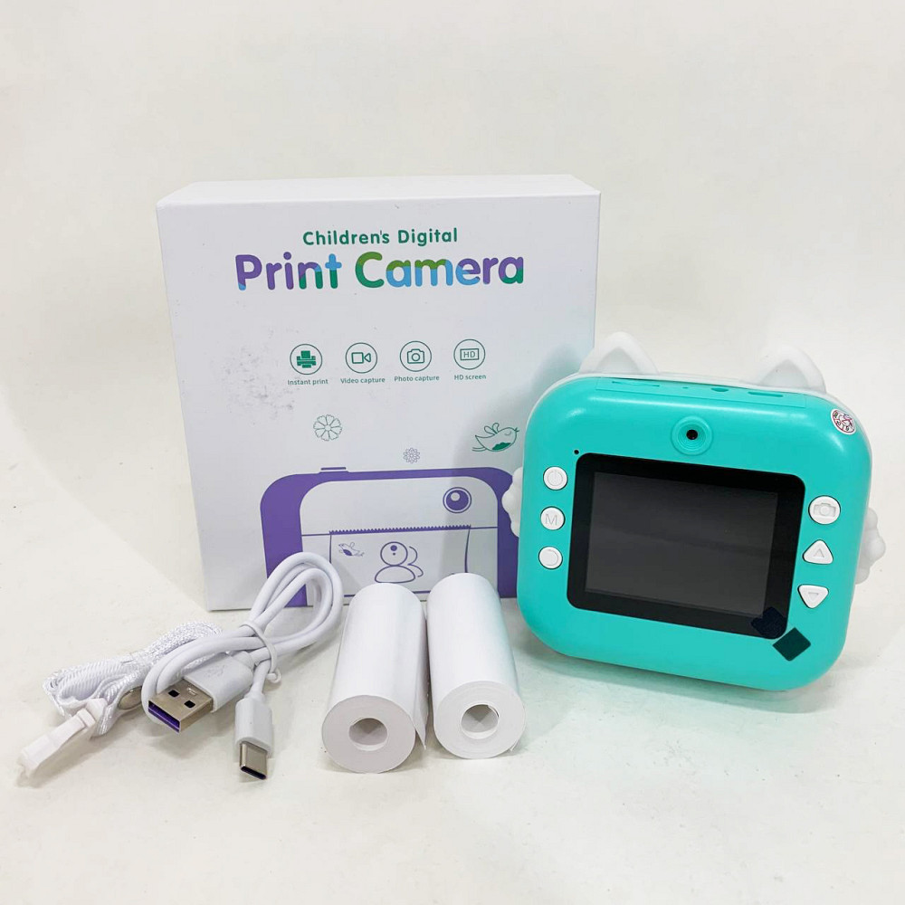 Детские фотоаппараты для мальчиков, Детский фотоаппарат с функцией распечатки, Фотоаппарат игрушечный HF-46 Львов - изображение 3