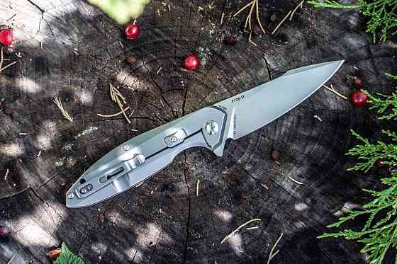 Ніж складаний туристичний Ruike P128-SF, (9.3 см) 14C28N / 3cr14n сірий Київ