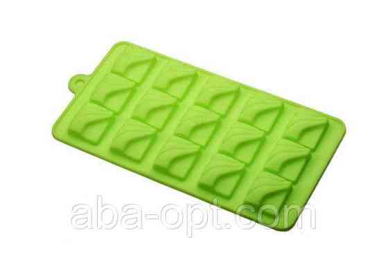 Силіконова форма шоколад \ лід на 15 виробів " плитка " 21 х 10 х 1 см (шт) Одеса