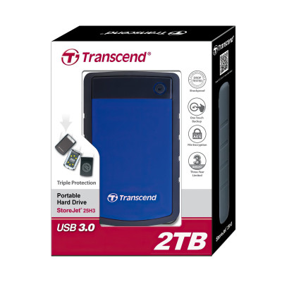 Зовнішній жорсткий диск 2.5" 2TB Transcend (TS2TSJ25H3B) Вінниця - фото 4