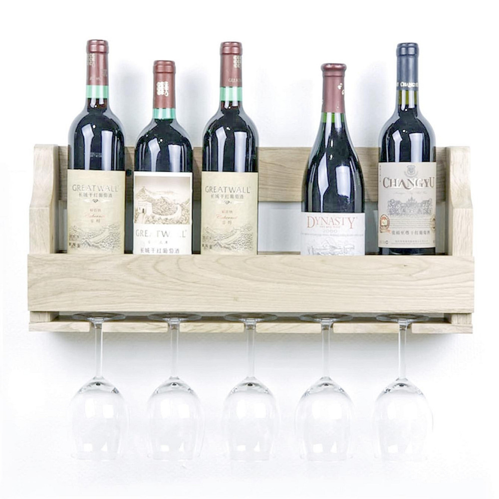 Настенная винная полка 