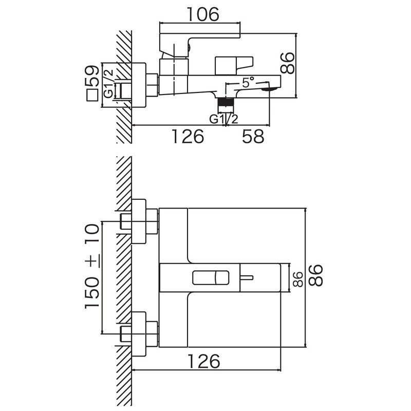 Смеситель для ванны Haiba KANT 009 EURO HB9603 Харьков - изображение 7