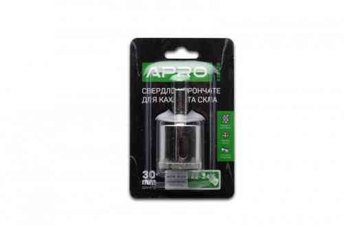 Сверло трубчатое с алмазным напылением 30мм APRO Ровно