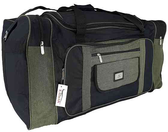 Сумка дорожня KAIMAN 80 см чорно-сіра S800702 Київ