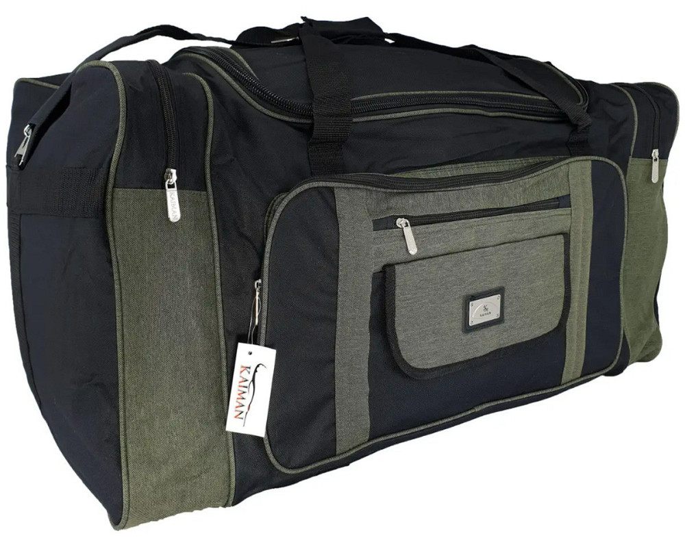 Сумка дорожня KAIMAN 80 см чорно-сіра S800702 Київ - фото 2