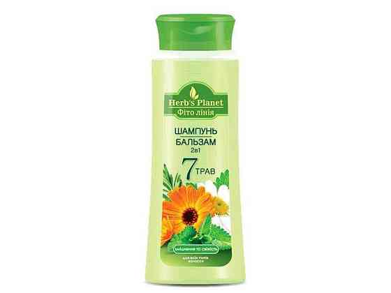 Шампунь-бальзам 240мл 2в1 «7 трав» Фіто лінія ТМ Herbs Planet Solmir Київ