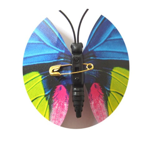 Бабочки на булавках розовые с двойными крылышками - в наборе 12шт. разных размеров, пластик Киев - изображение 2