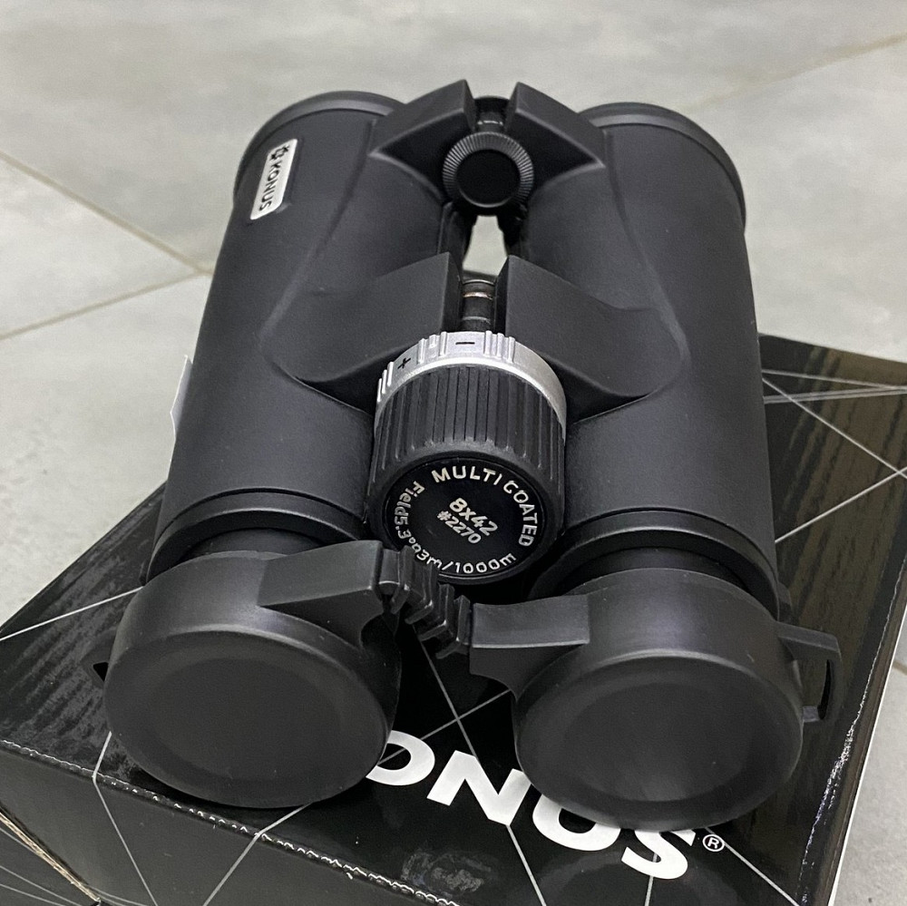 Бинокль KONUS Mission-HD 8x42, широкое поле обзора, сменные наглазники, чехол Solmir Киев - изображение 7