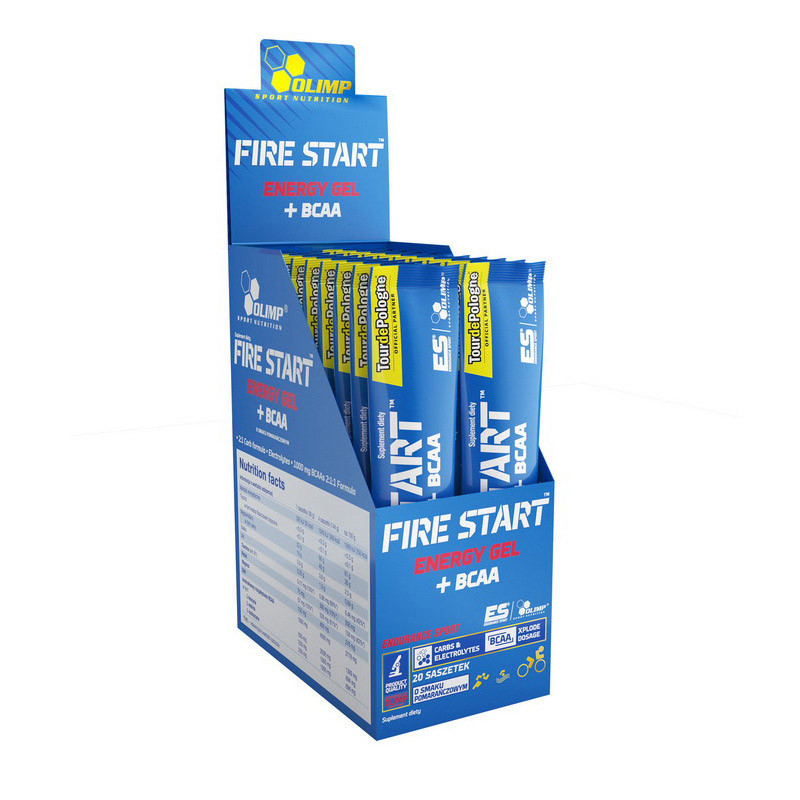 Fire Start energy gel + bcaa (36 g, green apple) Луцк - изображение 1