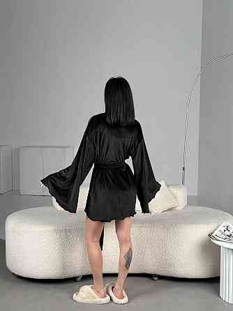 Жіночий домашній велюровий міні халат плюш велюр Одеса