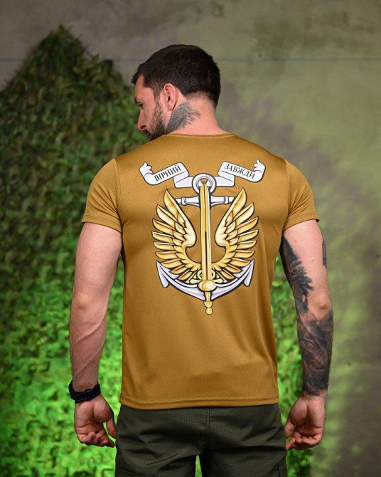 Тактическая потоотводящая футболка вірний кайот ПП7718 Одеса - фото 1