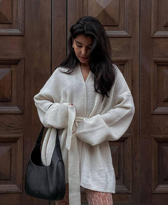 Стильный женский теплый оверсайз кардиган вязка. Одесса - изображение 1