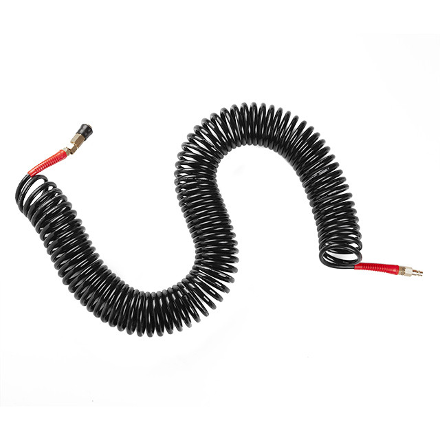 Шланг BLACK M-Flex 6,5×10 мм, 20 м, спіральний поліуретановий, з поворотним шарніром, латунними швидкороз'ємними з'єднаннями, STORM Львов - изображение 1