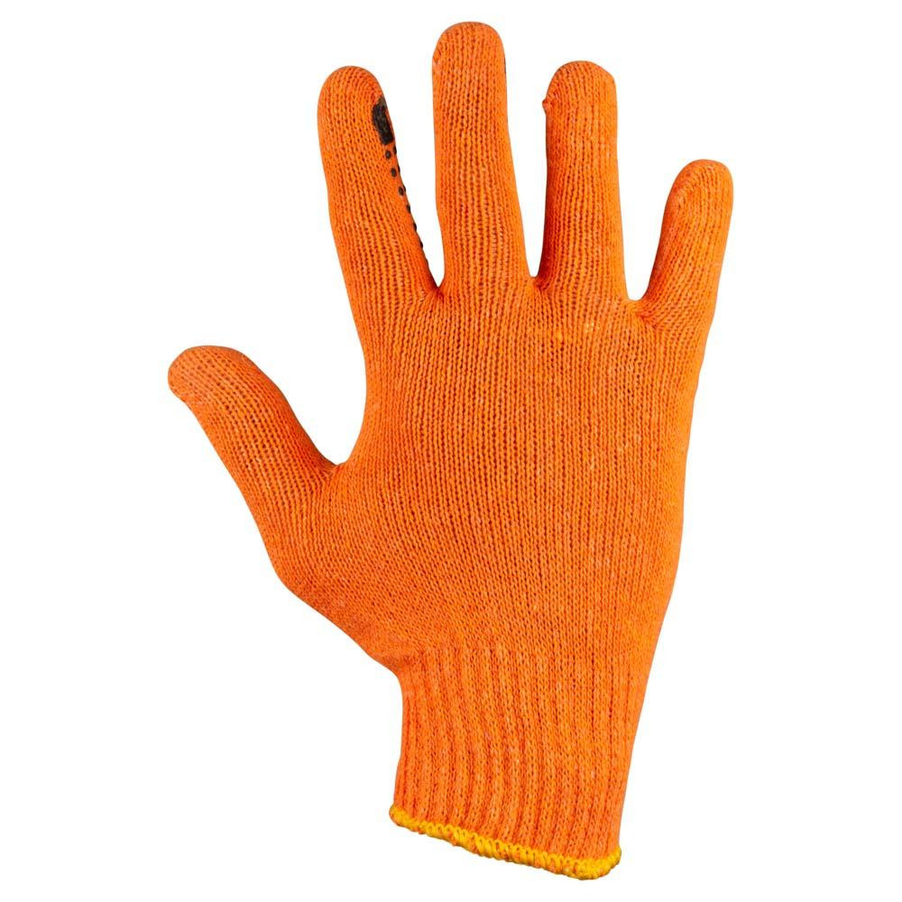 Трикотажные перчатки с ПВХ точкой р10 Лайт (оранжевые) КРАТНО 12 парам GRAD (9442775) Ровно - изображение 3