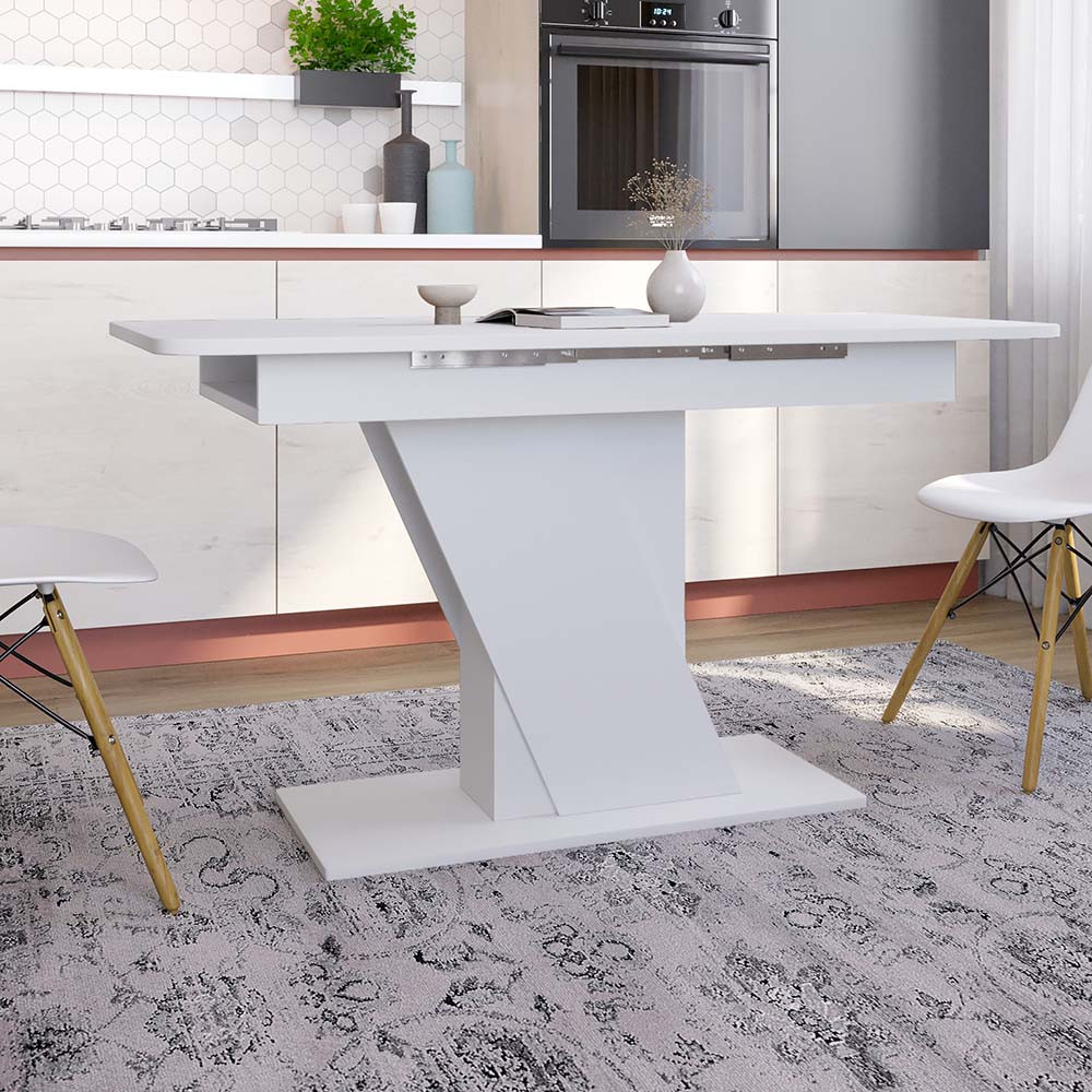 Обідній стіл розкладний LION Грейс Німфея Альба (білий) (LION-045016) ТОП Львів - фото 1