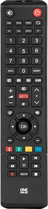 Пульт One For All URC1919 черный универсальный пульт для телевизора замена Toshiba LED LCD Plasma 55 кнопок Киев - изображение 2