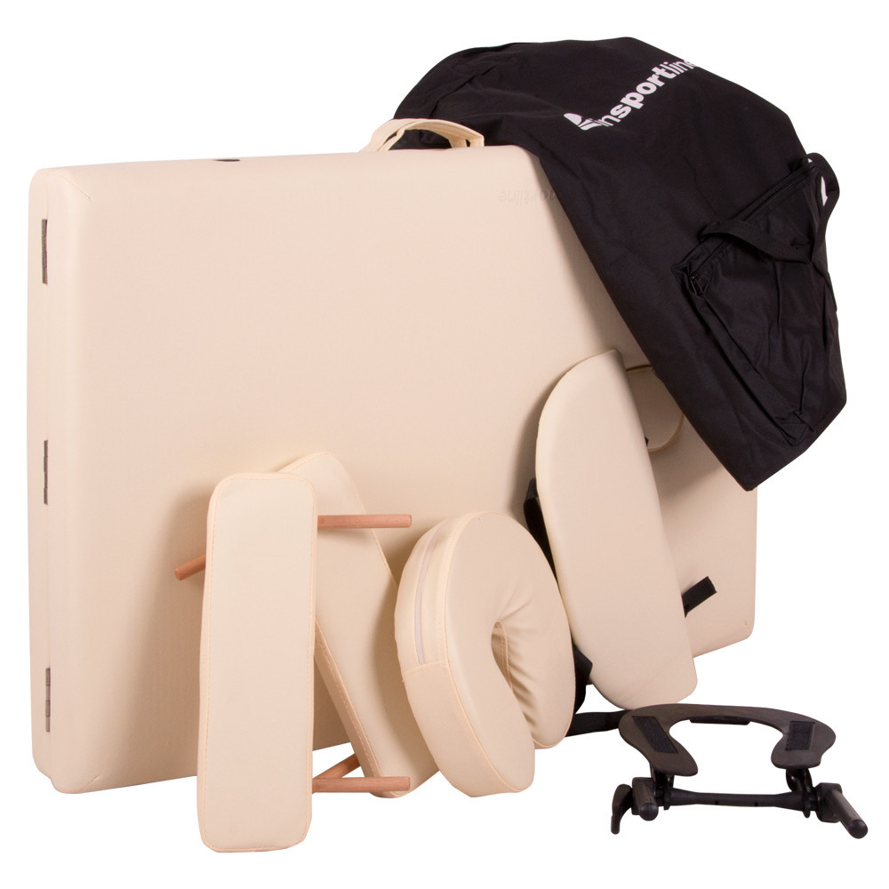 Масажний стіл inSPORTline Japane 3-Piece Wooden - кремово-жовтий Київ - фото 10