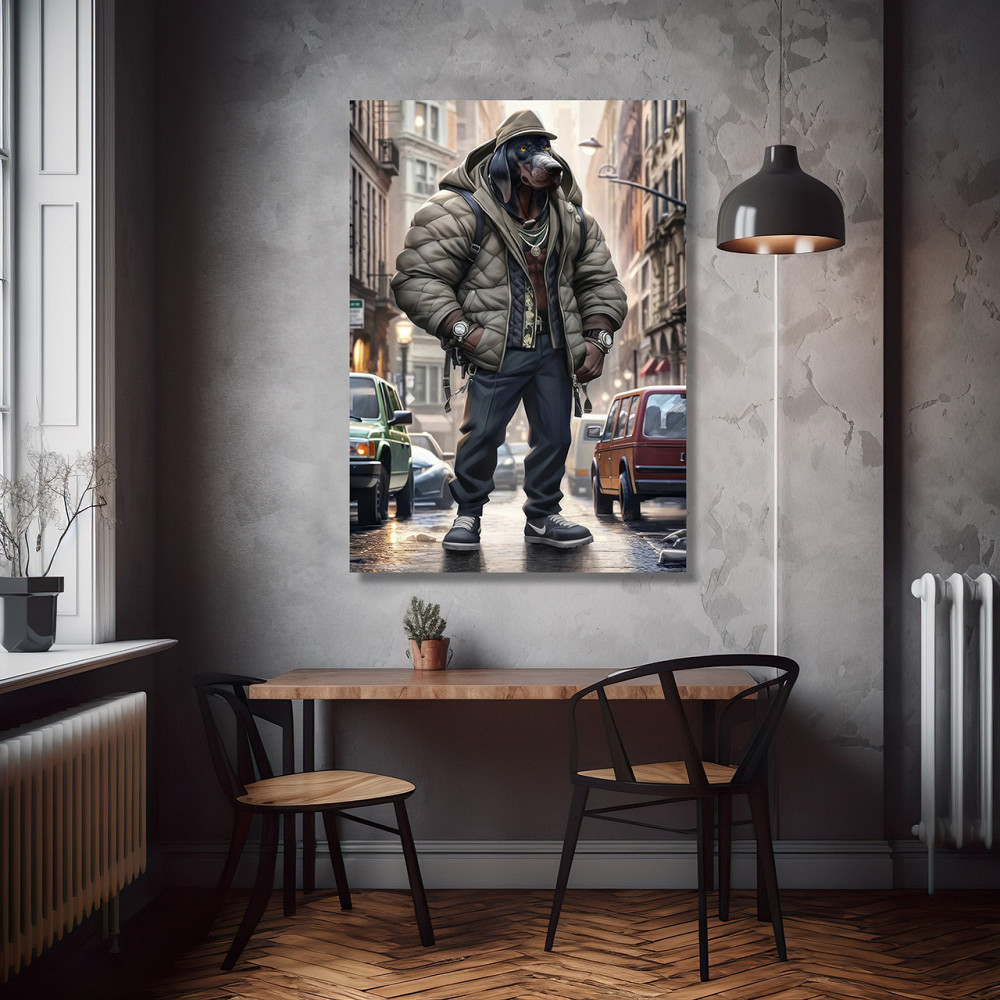 Картина Холсті в спортзал  Собака KLM_2 70х100 см Київ - фото 3