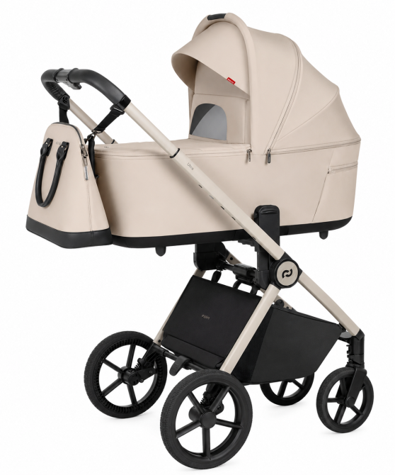 Коляска универсальная CARRELLO Ultra CRL-6557 2в1, для новорожденных, цвет Polar Biege, легкая и маневренная Киев - изображение 1