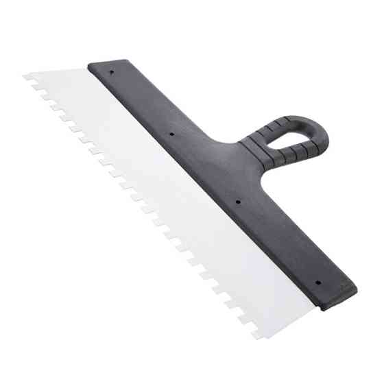 Шпатель із нержавіючої сталі, 350 мм, зуб: 8×8 мм INTERTOOL KT-2358 Киев