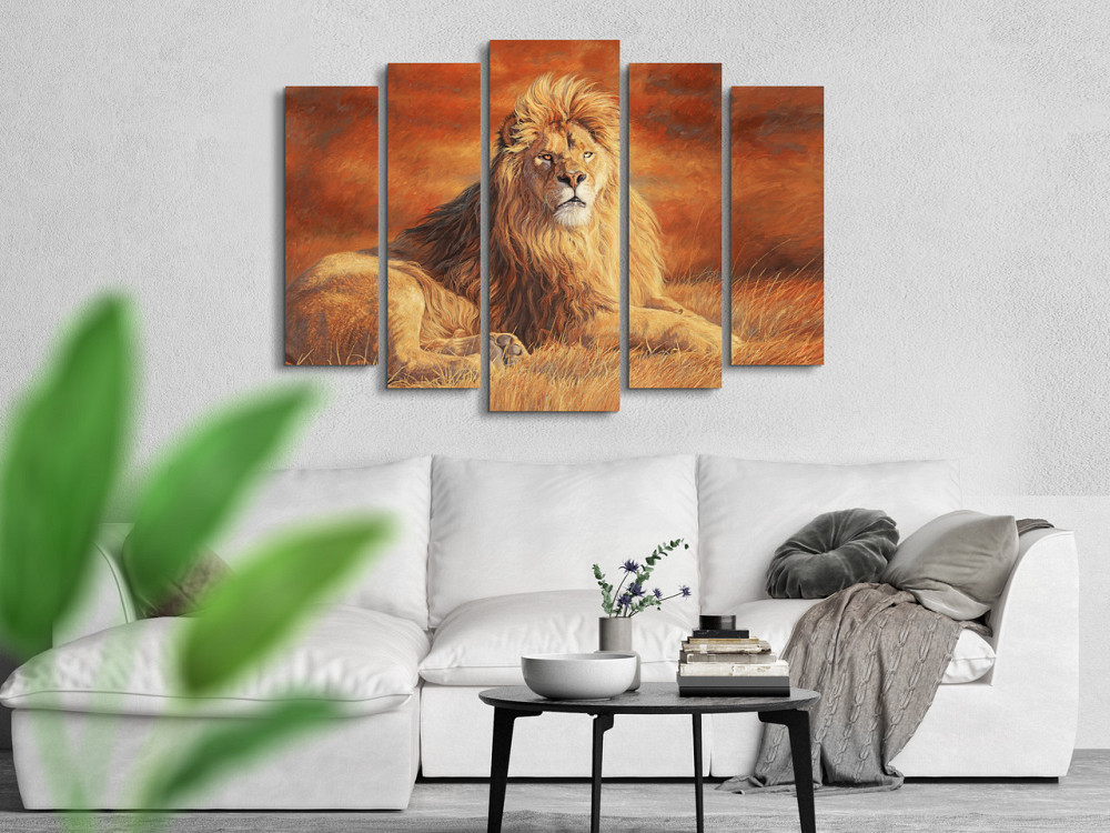 Модульна картина Природа Лев Art-255_5 ( 80х118см ) Київ - фото 2