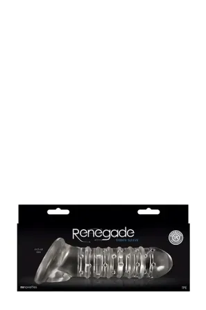 Насадка на пенис удлиняющая RENEGADE RIBBED EXTENSION CLEAR Sex Aura Киев