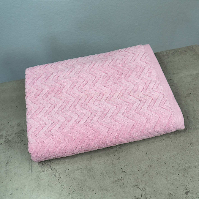 Набор махровых полотенец Жаккардовых с велюром 3шт GM Textile 50x90см, 50x90см, 70x140см 550г/м2 (Ро Сумы - изображение 3