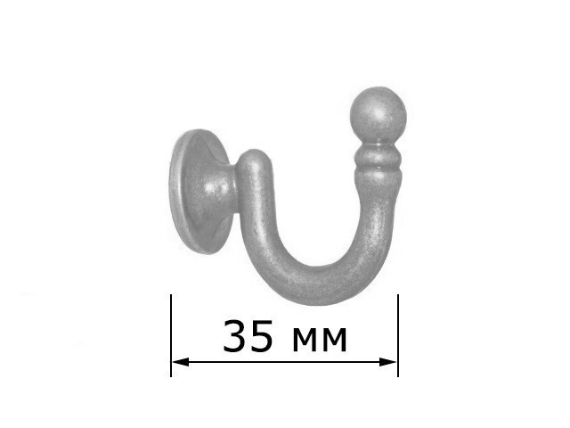 ГАЧОК металевий Orvit 35 мм НЕРЖАВІЮЧА СТАЛЬ Львов - изображение 2