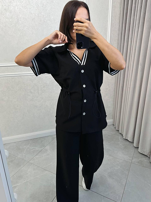 Женский костюм двойка: пиджак и штаны с лампасами в стиле спорт шик турецкий тиар 54/56 Одесса - изображение 6